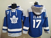 Maple leafs 17 Wendel Clark Blue All Stitched Pullover Hoodie,baseball caps,new era cap wholesale,wholesale hats